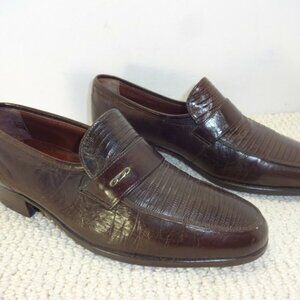 Andre Chenier Mens Size EU 39 US 6.5 Brown Leather Pointed Toe Dress Shoes